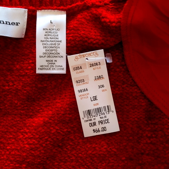 Alfred Dinner Women's Sweater Zip Cardigan, Large - Picture 6 of 11